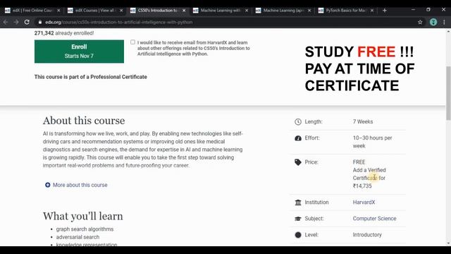 3 PYTHON Based A.I. and MACHINE LEARNING Courses (FREE) by IBM and HARVARD. смотреть онлайн