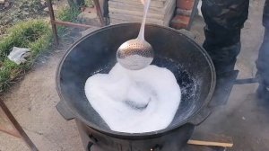 ЧИСТКА КАЗАНА от нагара и ржавчины.