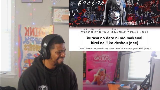Ado - Aishite Aishite Aishite Lyrics Furigana | Romaji And English | Kikuo | REACTION