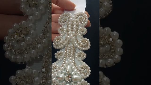 Широкий пояс ручной работы, вышитый бисером смотреть онлайн