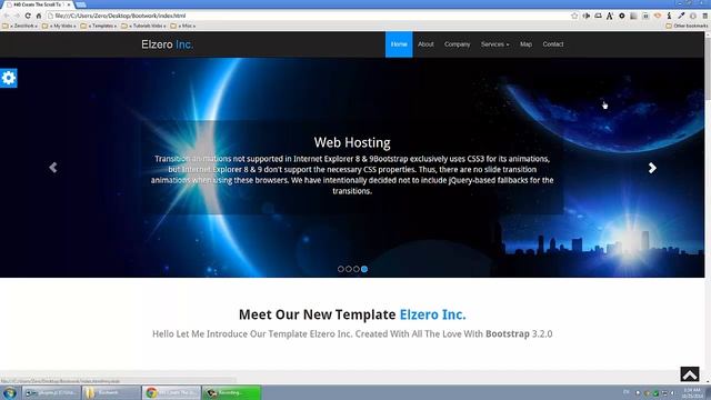 [ Twitter Bootstrap 3 In Arabic ] #40 - Create Scroll To Top Button смотреть онлайн