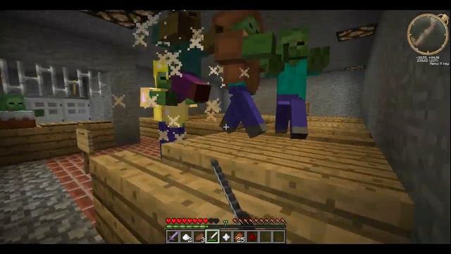 побег из зомби школы(майнкрафт)