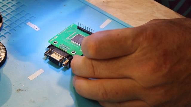 ZX-Spectrum + ЖК монитор, RGBI-VGA адаптер (конвертер)