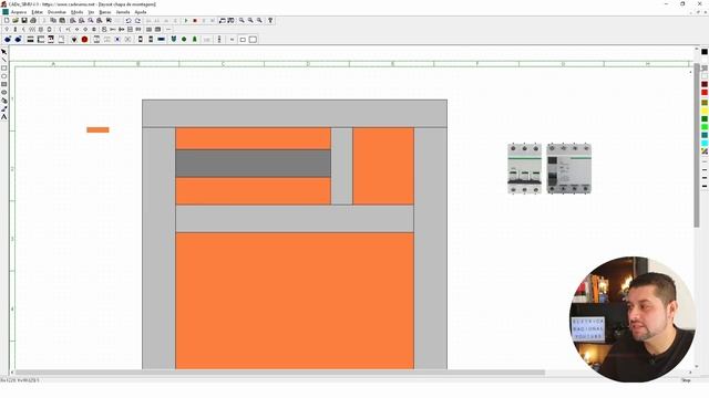 CADe SIMU 4.0 Comandos Elétricos Quadro Completo Com Layout