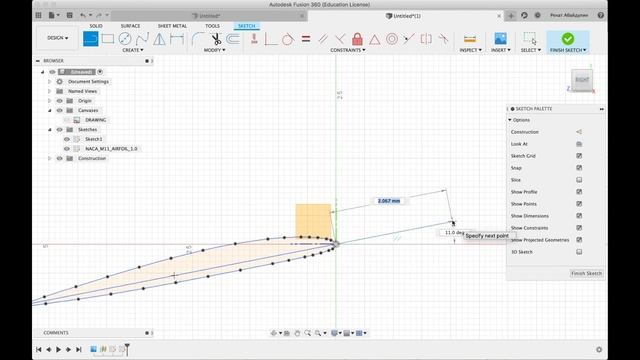 Моделирование пропеллера во Fusion 360. How to model a propeller in Fusion 360. смотреть онлайн