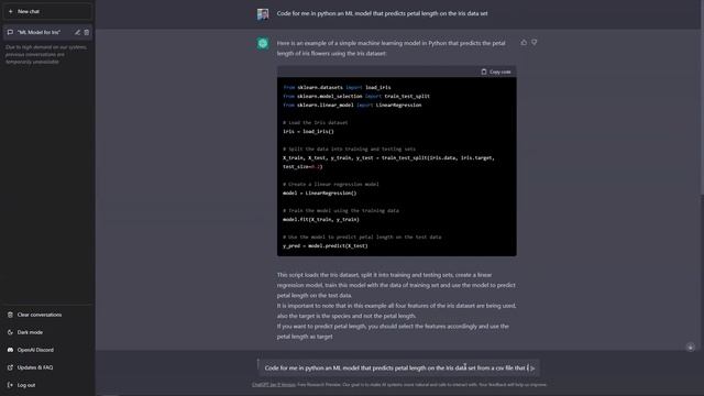 1.12 Regression Model ChatGPT смотреть онлайн