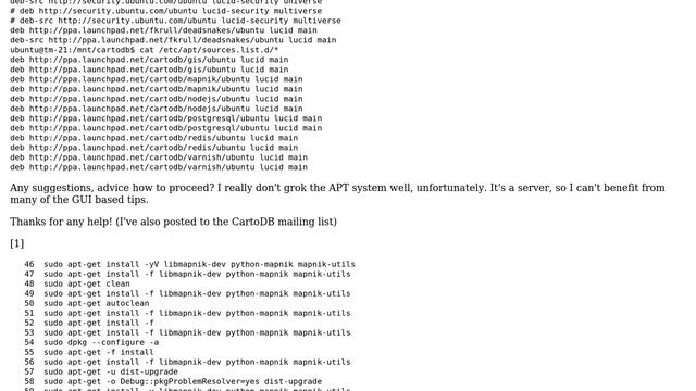 GIS: Can't install CartoDB on Ubuntu Lucid - mapnik dependency issue (2 Solutions!!) смотреть онлайн