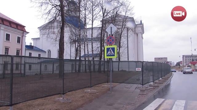 Успенский собор в Жировичах огорожен! Начинается реконструкция... смотреть онлайн