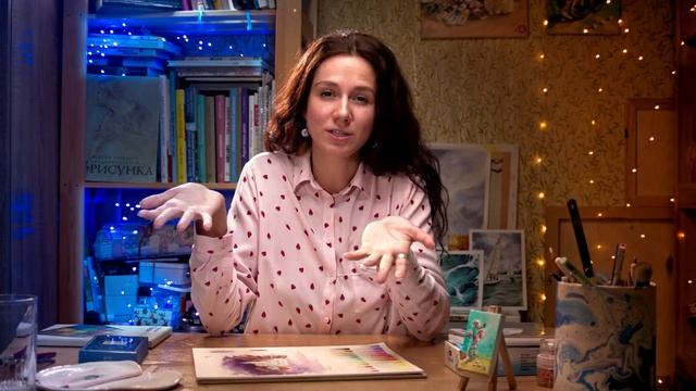 Рисую детскими красками // ОБЗОР медовой акварели "Луч" смотреть онлайн