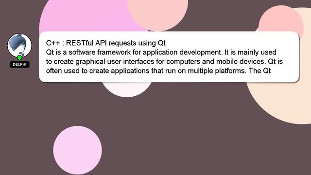 C++ : RESTful API requests using Qt смотреть онлайн
