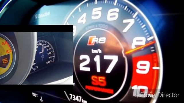2017 Audi R8 v10 plus vs Ferrari F12 Berlinetta ! смотреть онлайн
