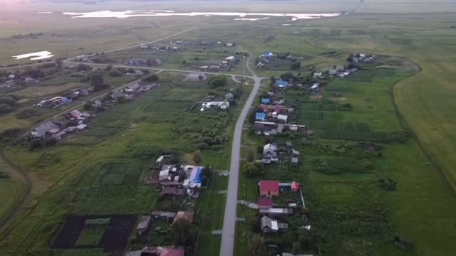 Деревня Вагайская, Омутинский район, Тюменская область с высоты смотреть онлайн