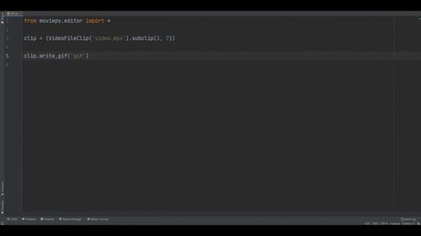 Создание гифки (gif) из видео на python (питон)