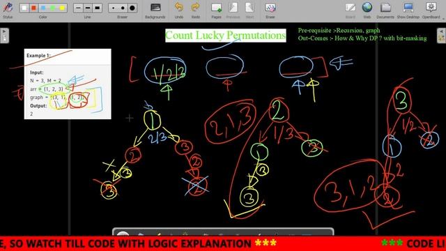 Count Lucky Permutations || Recursion || DP- BitMask || GFG POTD || JAVA Code || C++ Code || Hindi смотреть онлайн