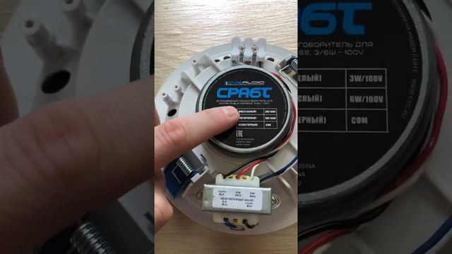 CVGAUDIO CPA6TW ШИРОКОПОЛОСНЫЙ ВСТРАИВАЕМЫЙ ПОТОЛОЧНЫЙ ГРОМКОГОВОРИТЕЛЬ 3/6W, 100V, КРУГЛЫЙ, БЕЛАЯ смотреть онлайн