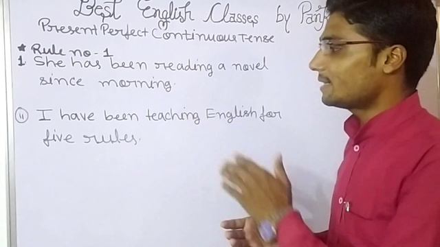 Important rules of Present Perfect Continuous Tense Explained By Best English Classes Pankaj Sir смотреть онлайн