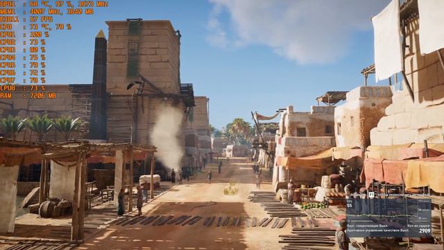 Assassin's Creed Origins - GTX 1060 (6Gb) / i7 6700k Benchmark Ultra Settings смотреть онлайн