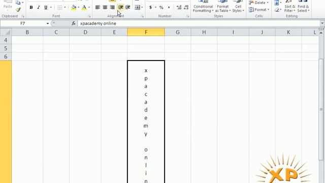 Text Alignment , Orientation, Word Wrap in Excel 2010 смотреть онлайн