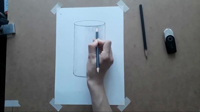 Рисование простыми карандашами. Цилиндр. Часть 2: штриховка. смотреть онлайн