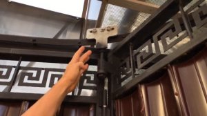 Откатные подвесные ворота с поворотом. Более подробно в деталях.