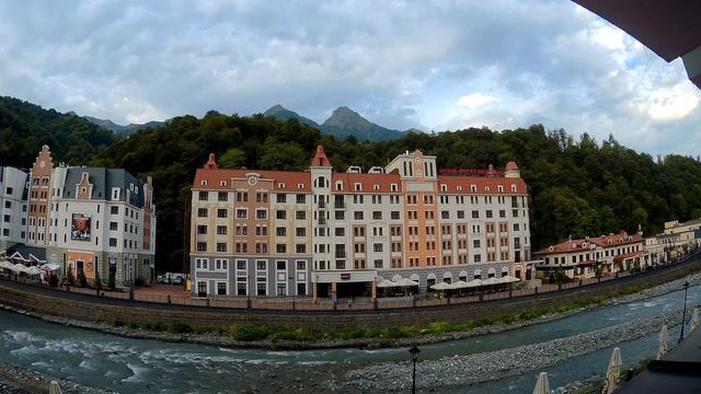 Утро на Роза хутор (Красная Поляна. Сочи). Таймлапс