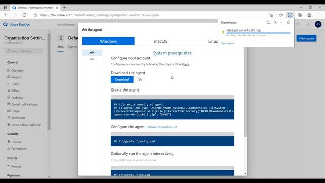 Azure DevOps | Self hosted Agent | Agent смотреть онлайн