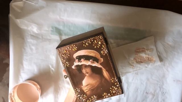 Декупаж шкатулки. Decoupage. DIY. смотреть онлайн