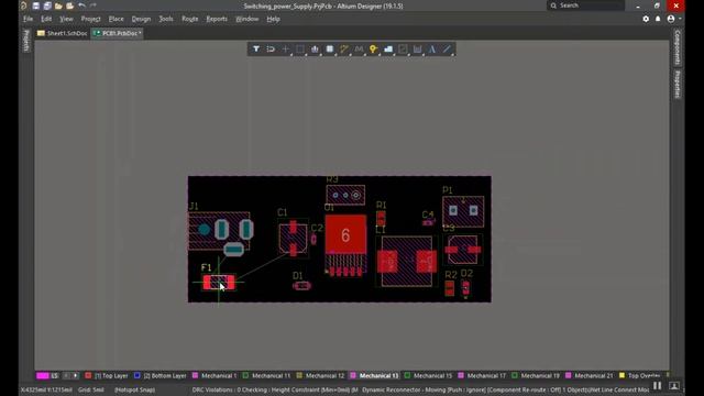 HOW TO MAKE 3D PCB SWITCHING MODE POWER SUPPLY IN ALTIUM смотреть онлайн
