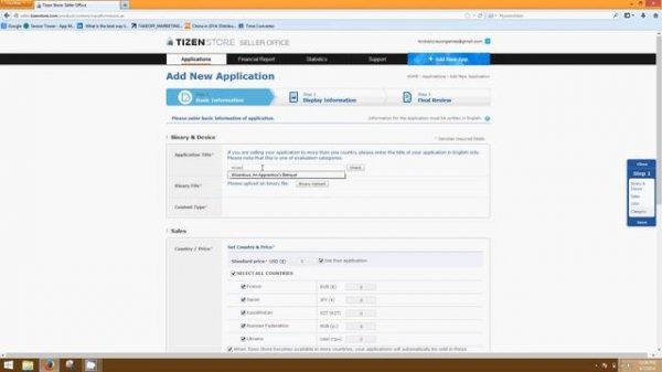 TUTORIAL: Uploading a wgt File to the Tizen Store