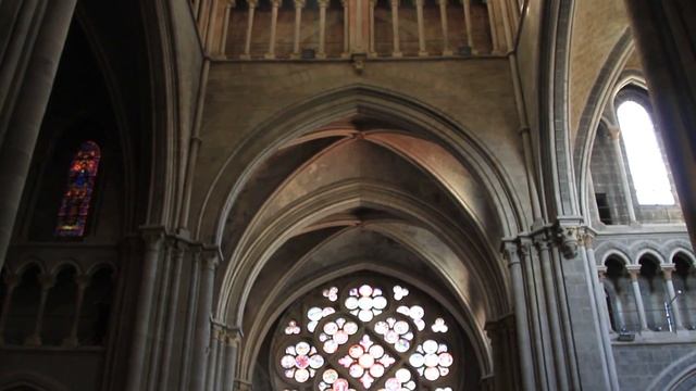 Cathedral of Lausanne. Switzerland. Кафедральй Собор Лозанны. Детали. Швейцария смотреть онлайн