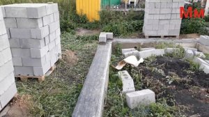 #фундамент 
Как Класть первый ряд блоков на фундамент Быстро, Дёшево