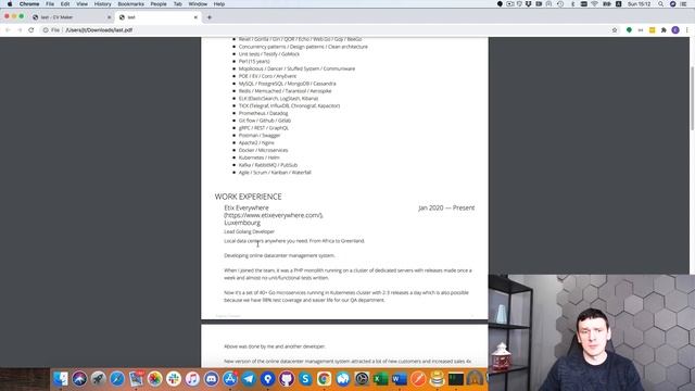 Резюме, которое работает. смотреть онлайн