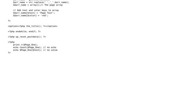 Wordpress: Dynamically name array in Wordpress loop - add/get values смотреть онлайн
