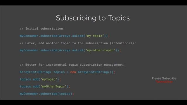 Subscribing and Unsubscribing topics, subscribing kafka - what is kafka topic | kafka for beginners смотреть онлайн