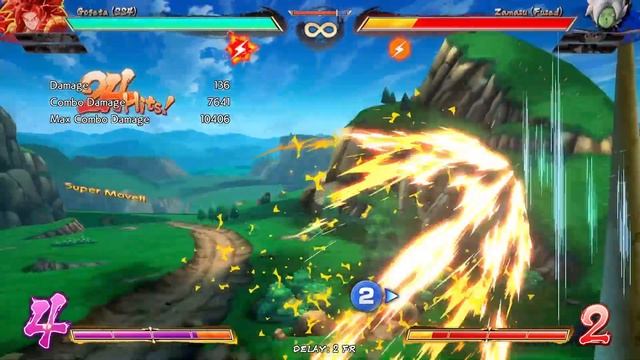 DBFZ Double Air Dash SSJ4 Gogeta T.O.D Combo смотреть онлайн