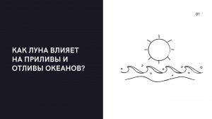 Как Луна влияет на приливы и отливы океанов?