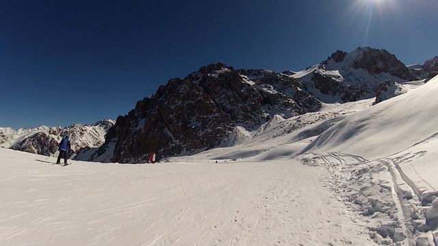 Ski resort Shymbulak. Kazakhstan. Горнолыжный курорт Шымбулак \ Чимбулак. смотреть онлайн