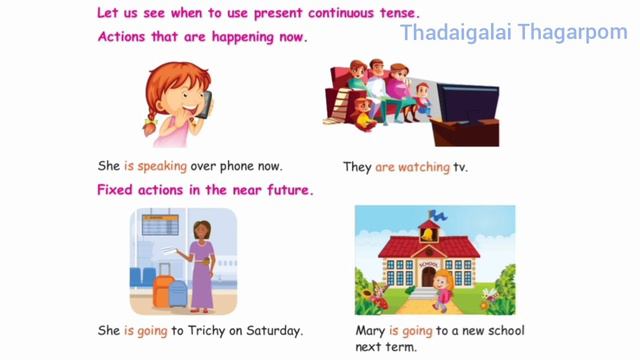 4th Std English Term 3 unit 3 Let us know | Present Continous Tense | Samacheer Kalvi смотреть онлайн