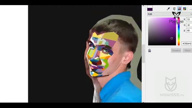 Разработка сложного попарт портрета смотреть онлайн