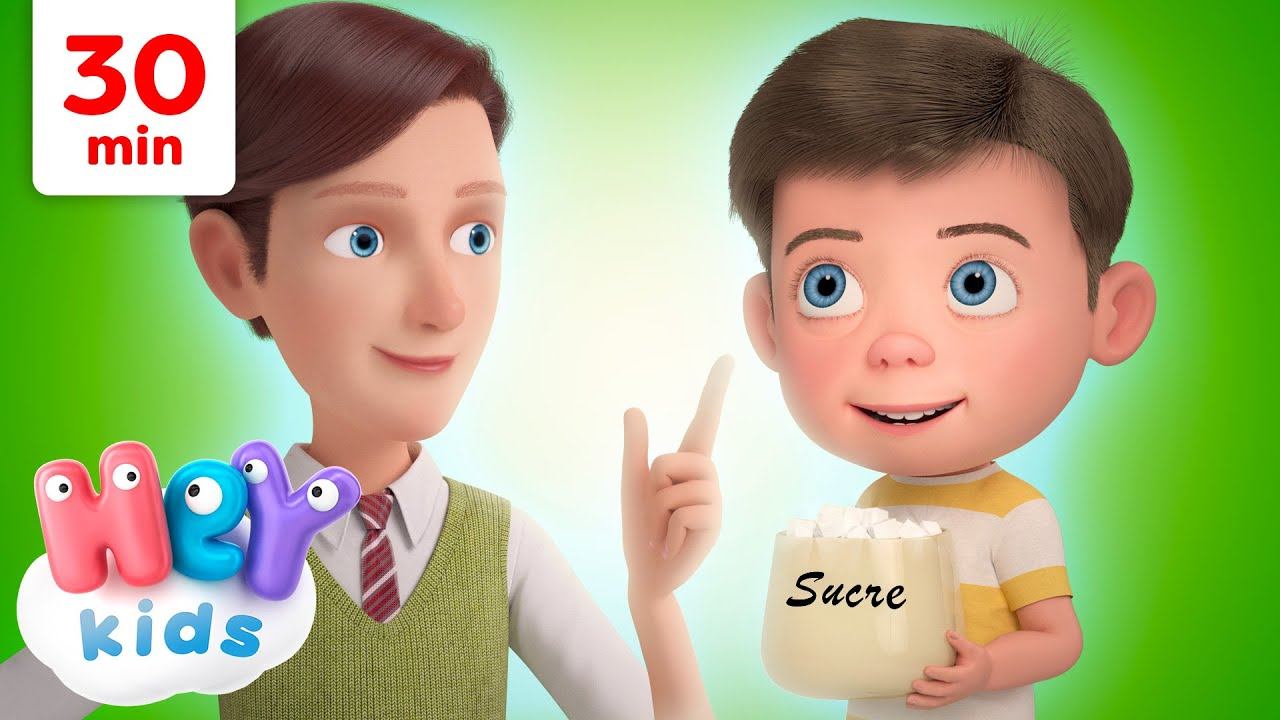 Johny Johny Oui Papa et Plus! | 30 minute | Chansons pour Enfants | HeyKids en Français смотреть онлайн