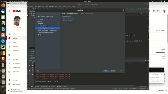 Pygame settings смотреть онлайн