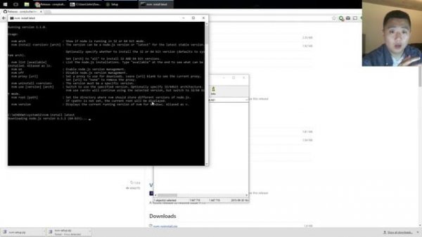 Installing Node on Windows using NVM