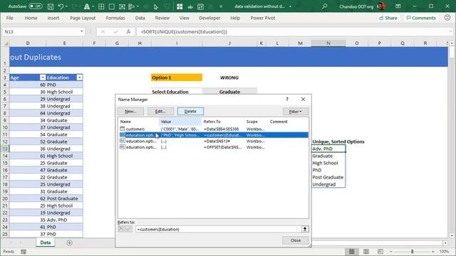 Data validation without duplicates - Excel Tricks смотреть онлайн