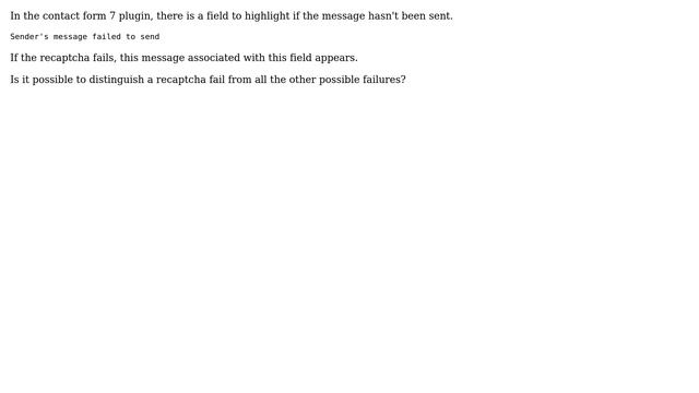 Wordpress: Capture Recaptcha fail event on Contact Form 7 смотреть онлайн