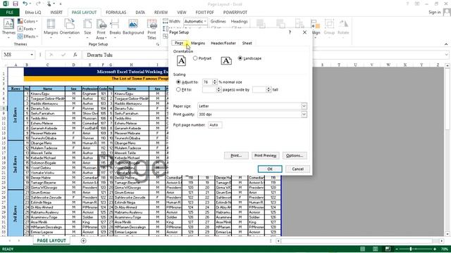 10 Microsoft Excel for Beginners - Basic Tutorial in Amharic Page Setup Very Important Ethio LiQ смотреть онлайн