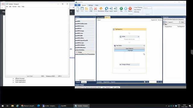 OpenRPA | How to use basic activities (loop, variables, assign, write text, browser work) | Tutoria смотреть онлайн
