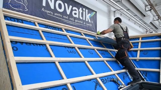 Монтаж композитной, модульной черепицы Novatik смотреть онлайн