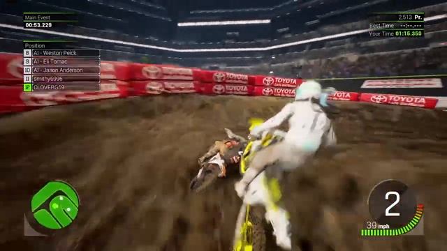 Extra Laps Glitch Tutorial (Easy) - Monster Energy Supercross 2 смотреть онлайн