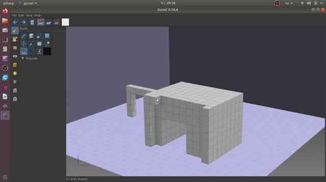 Goxel детям 02. Воксельная 3D графика в стиле Minecraft. Перемещения, рисование и удаление. смотреть онлайн