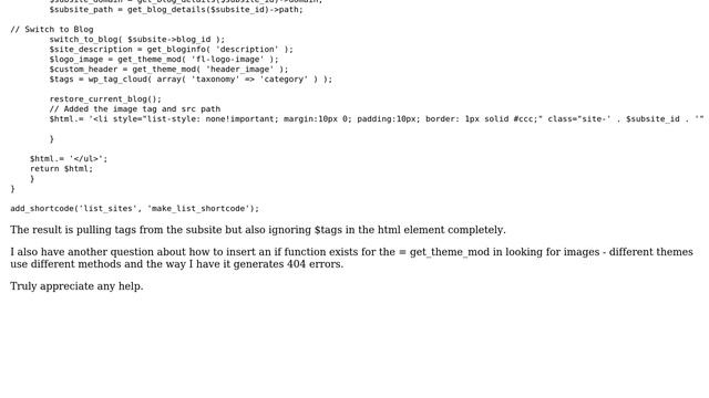 Wordpress: How to control display switch_to_blog( $subsite-＞blog_id ); $tags = wp_tag_cloud? смотреть онлайн